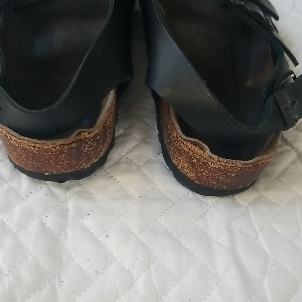 Birkenstock Black Leather Sandals - Picture 7 of 9